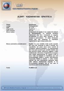 alert : kazakhstan - epatite a