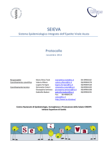 Protocollo SEIEVA - Istituto Superiore di Sanità