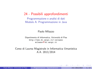 Programmazione in Java