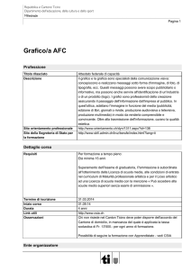 Grafico/a AFC - Repubblica e Cantone Ticino