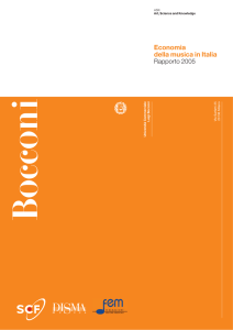 Economia della musica in Italia - Rapporto 2005