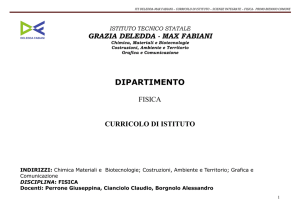 scienze integrate – fisica - istituto tecnico statale g.deledda