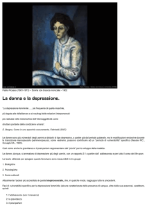 La donna e la depressione
