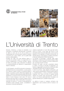 L`Università di Trento