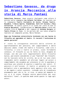 Sebastiano Gavasso, da drugo in Arancia Meccanica alla storia di