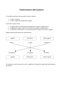 Trasformazione attivo passivo
