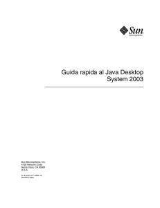 Guida rapida al Java Desktop System 2003