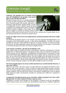 Fabrizio Emigli - Musicultura 2008 - Intervista
