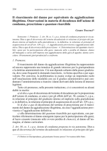 Il risarcimento del danno per equivalente da aggiudicazione