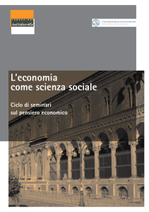 L`economia come scienza sociale