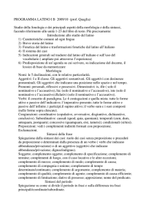 PROGRAMMA LATINO IB 2009/10 (prof. Quaglia)