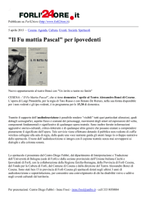 "Il Fu mattia Pascal" per ipovedenti