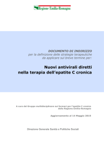 Nuovi antivirali diretti nella terapia dell`epatite C cronica