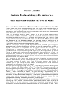 Svetonio Paolino distrugge il « santuario » della