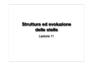 Struttura ed evoluzione delle stelle