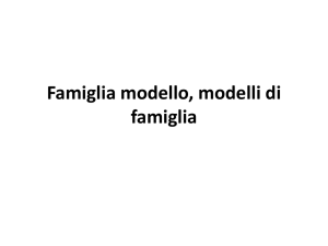 Famiglia modello, modelli di famiglia - Progetto e