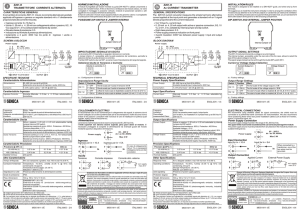 Z201-H TRASMETTITORE CORRENTE ALTERNATA A V A + + +