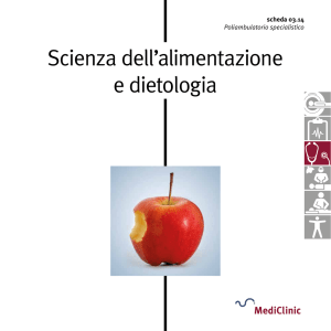 Scienza dell`alimentazione e dietologia