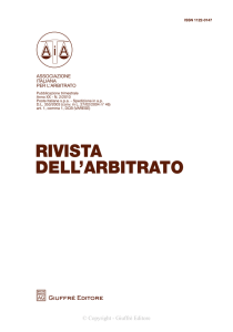 Rivista dell`arbitrato 2-2010 - Associazione Italiana per l`Arbitrato