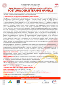 Università degli Studi di Bologna Facoltà di Medicina e