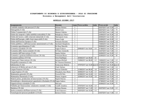 DIPARTIMENTO DI ECONOMIA E GIURISPRUDENZA – POLO DI