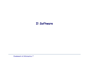 Il Software