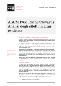 AGCM I760 Roche/Novartis Analisi degli effetti in gran