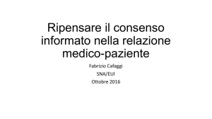 Ripensare il consenso informato