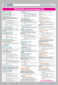 PROGRAMMA Expodental Meeting 2016