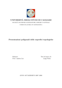 UNIVERSIT`A DEGLI STUDI DI CAGLIARI Presentazioni poligonali