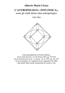 l`antropologia «non-fisica