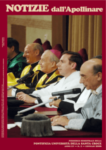 Gennaio 2006 - Pontificia Università della Santa Croce