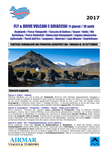 Fly e Drive Islanda Vulcani e Ghiacciai con voli da Cagliari, Olbia