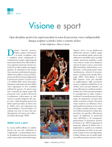 Visione e sport - Centro Ottico Maffioletti S. R. L.