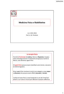 Le terapie fisiche nel trattamento delle patologie muscolo