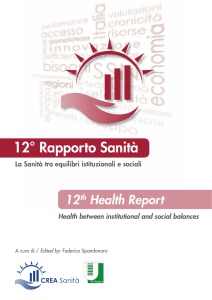 12° Rapporto Sanità - Società Italiana di Chirurgia Oncologica