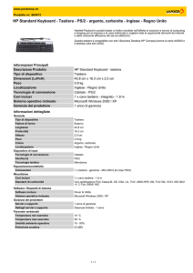 HP Standard Keyboard - Tastiera