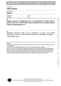 fogli di interpretazione - Autorità per l`energia elettrica e il gas