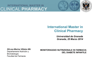 Diapositiva 1 - Master in Clinical Pharmacy