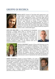 gruppo di ricerca - Università degli studi di Bergamo