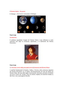 Il Sistema Solare – La genesi R. Bedogni – Osservatorio