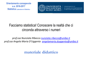 Cos`è la Statistica