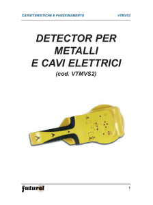 detector per metalli e cavi elettrici