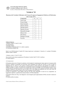 Verbale n° 10 - Corsi