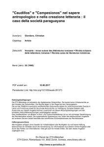 nel sapere antropologico e nella creazione letteraria - E