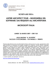 Microsoft Italia - Università di Trento