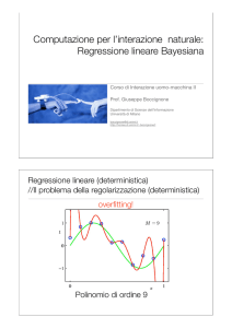 Regressione lineare Bayesiana