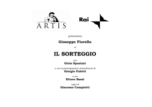 il sorteggio - ARTIS Edizioni Digitali SpA