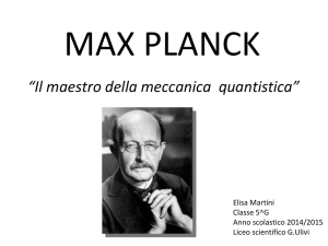 max planck - Liceo Ulivi