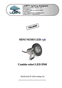 MINI NEMO LED rgb Cambia colori LED IP68